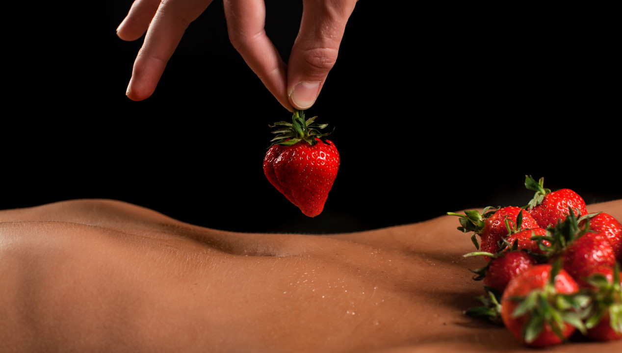 Erdbeeren Bauch