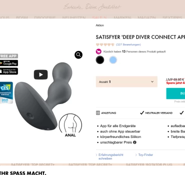 Analsex-Toy der Extraklasse: der Sweet Seal Plug Vibrator, Artikelbild