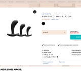 Analplugs P-Spot Kit, 3 Teile, 7-11 cm, Artikelbild