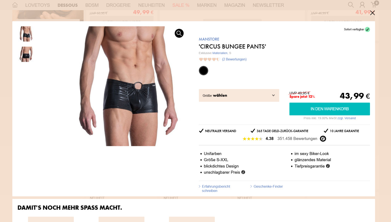 Manstore ‚Circus Bungee Pants‘ Review, Artikelbild