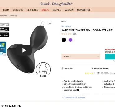 Satisfyer Sweet Seal im Test: ein Analsex-Toy der Extraklasse, Artikelbild