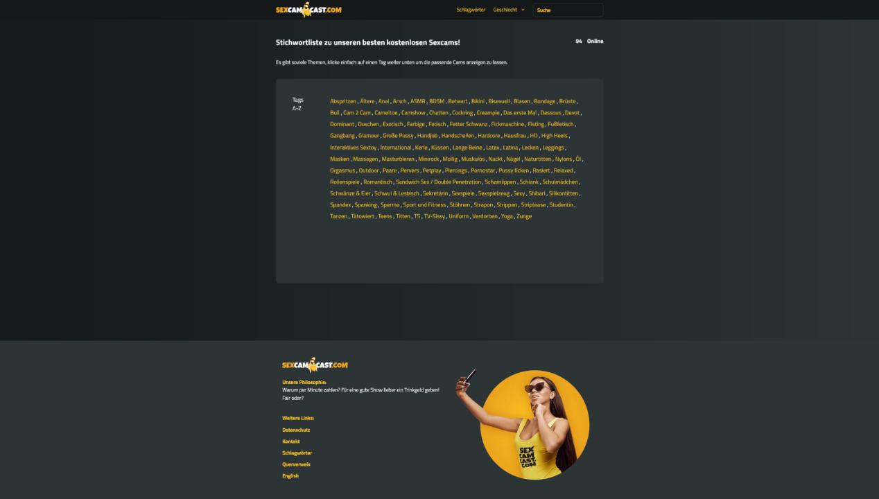 sexcamcast.com Subdomain Tags Übersicht