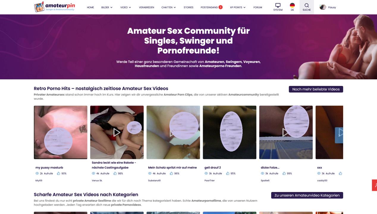 erotische Community für authentische deutsche Amateurpornos und Swingerkontakte