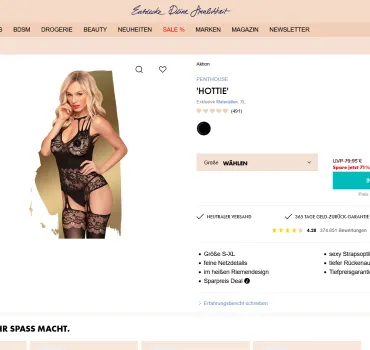 Penthouse ‚Hottie‘: Majos Erfahrung mit dem Straps-Bodystocking, Artikelbild